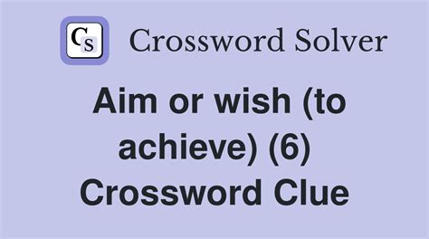 aim crossword clue|More.